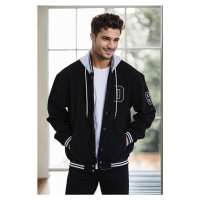 83714 Dewberry College Mens Denim Jacket-BLACK