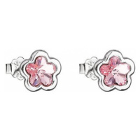 EVOLUTION GROUP 31255.3 lt. rose kytička puzeta motýlek dekorovaná krystaly Swarovski® (Ag 925/1