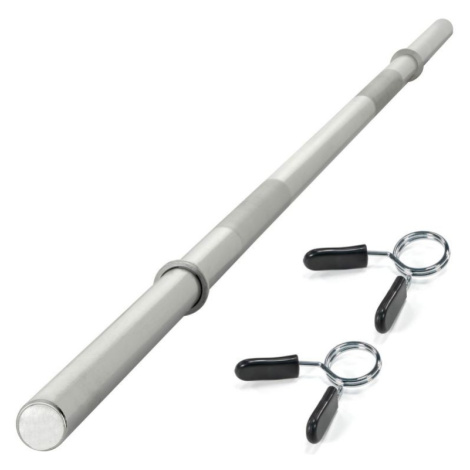 MAXXIVA® 84982 MAXXIVA Olympijská tyč s pružinovými zámky 140 cm, stříbrná