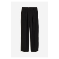 H & M - Široké kalhoty's puky - černá