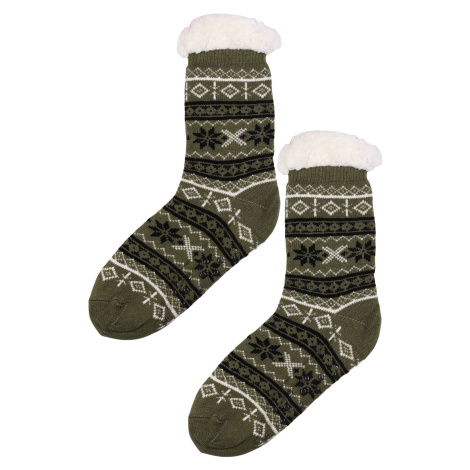 Snowy green huňaté ponožky beránek MC 113 khaki PESAIL
