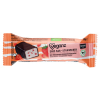 Veganz Čokoládová tyčinka s jahodami BIO 35 g