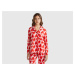 Benetton, Pyjama Jacket With Heart Print