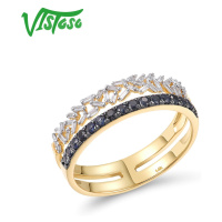 Dvojitý prsten ze zlata se vzory
