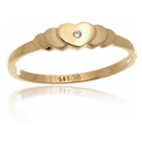 Dámský prsten ze žlutého zlata PR0339F + DÁREK ZDARMA