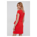 Bavlněné šaty Lauren Ralph Lauren červená barva, mini