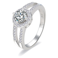 MOISS Stylový třpytivý prsten ze stříbra Serafina R00027 58 mm