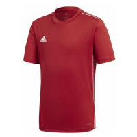 adidas CORE 18 JERSEY Juniorský fotbalový dres, červená, velikost