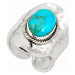 AutorskeSperky.com - Stříbrný prsten s tyrkysem - S2601