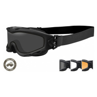 Taktické ochranné brýle Wiley X® Spear Dual - černý rámeček, sada - čiré, kouřově šedé a oranžov