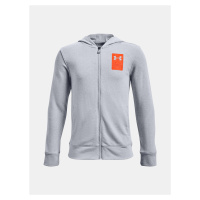 Under Armour Mikina UA Rival Terry FZ Hoodie-GRY - Kluci