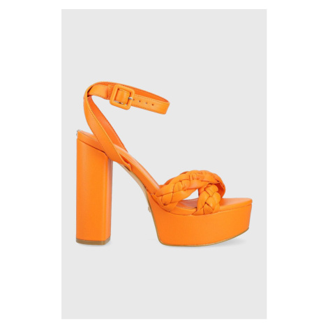 Sandály Guess GABIRA oranžová barva, FL6GBR ELE03