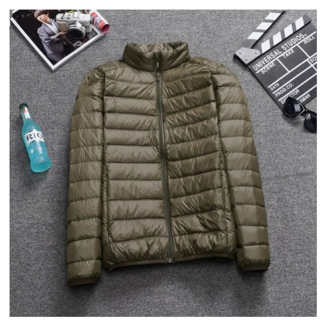 Pánská zimní bunda s kapucí – vatovaná, lehká, teplá