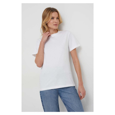 Bavlněné tričko Calvin Klein bílá barva, K20K206967