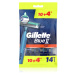 Gillette Blue II Plus jednorázová holítka pro muže 14 ks