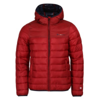 Champion RIPSTOP WOVEN HOODED JACKET Pánská zimní bunda, červená, velikost