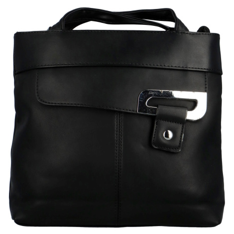 Trendy dámský koženkový kabelko-batůžek Eleana, černá BELLA BELLY
