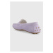 Semišové mokasíny Wojas dámské, fialová barva, na plochém podpatku, 4620966
