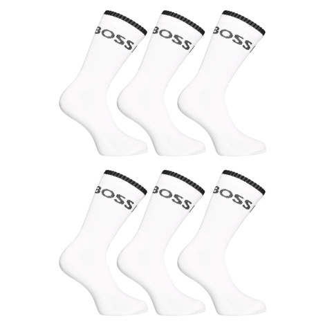 6PACK ponožky BOSS vysoké bílé (50510168 100) Hugo Boss