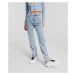 Džíny karl lagerfeld jeans klj hr straight boucle denim light blue