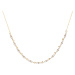 PDPAOLA Luxusní pozlacený náhrdelník se zirkony Spice Vanilla CO01-682-U