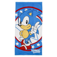 Hravý dětský ručník Sonic X, modrá