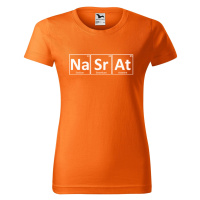 DOBRÝ TRIKO Dámské tričko s potiskem Na Sr At Barva: Oranžová