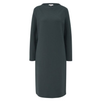 s.Oliver RL LONG SLEEVE DRESS NOOS Midi šaty, tmavě zelená, velikost