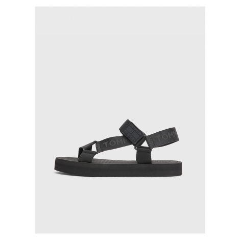 Černé pánské sandály Tommy Hilfiger - Pánské
