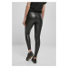 kalhoty dámské URBAN CLASSICS - Tech Mesh Faux Leather Leggings - black