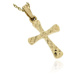 Zlatý přívěsek křížek ze žlutého zlata 496