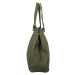 Luxusní kožená kabelka Irene,  šedo-zelená
