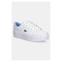 Sneakers boty Lacoste ZIANE PLATFORM LEATHER bílá barva, 48CFA0004