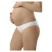 Dámské těhotenské kalhotky Italian Fashion Mama mini bílé | bílé