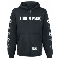 Linkin Park Graffiti Mikina s kapucí na zip černá