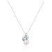 JwL Luxury Pearls Něžný náhrdelník s pravou perlou a zirkony JL0749 (řetízek, přívěsek)