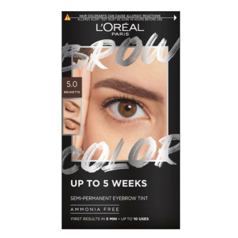 L´Oréal Paris Semi-permanentní barva na obočí Brow Color (Semi-Permanent Eyebrow Tint) 5.0 Brune L’Oréal Paris