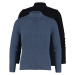 Trendyol Black-Indigo Fitted Cotton Slim Half Turtleneck Elastic Knit 2-Pack Knitwear Sweater