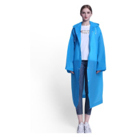 NEZNAČKOVÉ UNISEX znovupoužitelná pláštěnka s kapucí Barva: Modrá