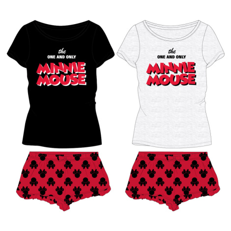 Minnie Mouse - licence Dámské pyžamo - Minnie Mouse 53049737, černá Barva: Černá