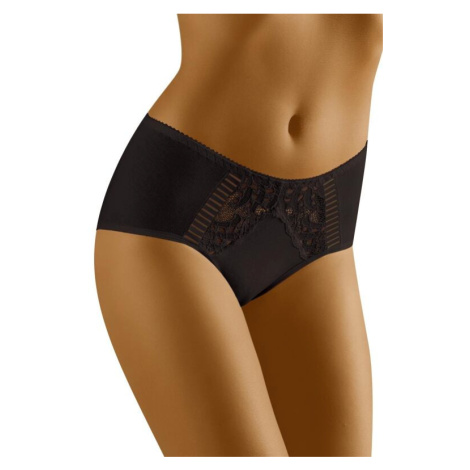 Dámské kalhotky s vyšším pásem ECO-QE černé Wolbar