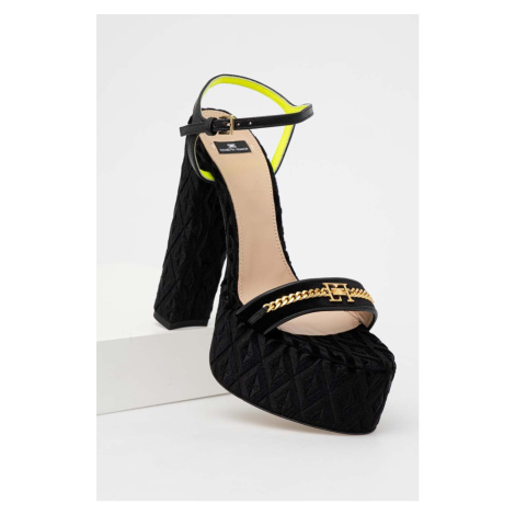 Sandály Elisabetta Franchi černá barva, SA35L36E2