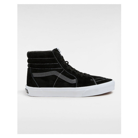 VANS Sk8-hi Pig Suede Shoes Unisex Black, Size