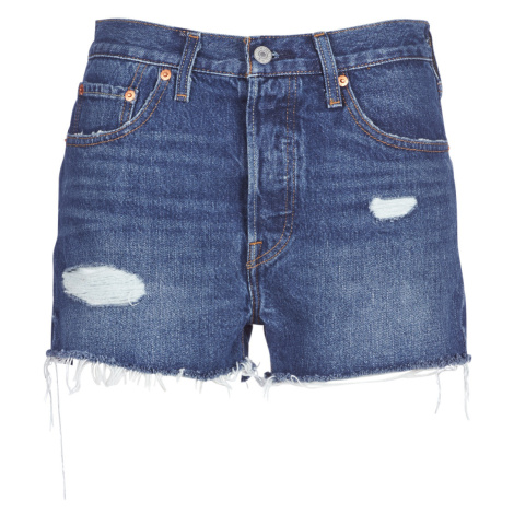 Levis 502 HIGH RISE SHORT Modrá Levi´s