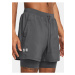 Šedé sportovní kraťasy Under Armour UA LAUNCH 5'' 2-IN-1 SHORTS