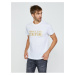 Bílé pánské tričko s potiskem Versace Jeans Couture S Logo Foil