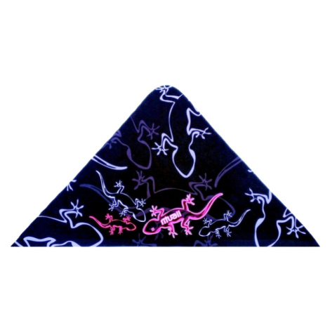 Rituall Trojcípý šátek ještěrky černo-růžová