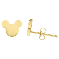 Troli Designové pozlacené náušnice Mickey Mouse