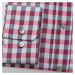 Pánská košile klasická s růžovo-šedým vzorem 12406