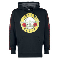 Guns N' Roses Amplified Collection - Mens Taped Fleece Hoodie Mikina s kapucí černá